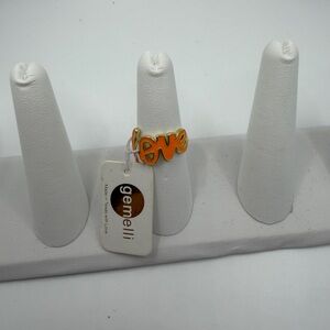 Gemelli Gold Love Ring